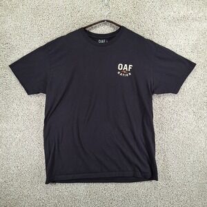 OAF Nation T-Shirt Mens 2X Black Goon Squad Skull Graphic Tee Tactical Style USA
